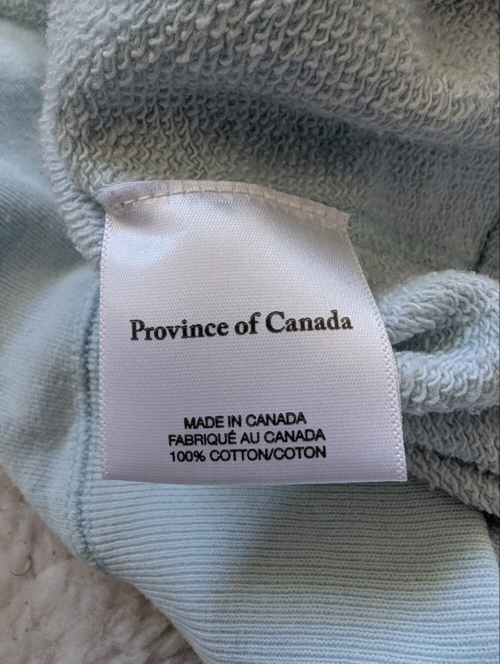Province Of Canada La Canadienne Crew Neck Sweatshirt Small Blue - Picture 8 of 13